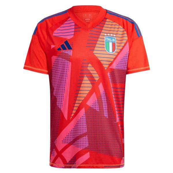 Italy goalkeeper jersey orange soccer uniform men's sportswear football kit top shirt 2024-2025